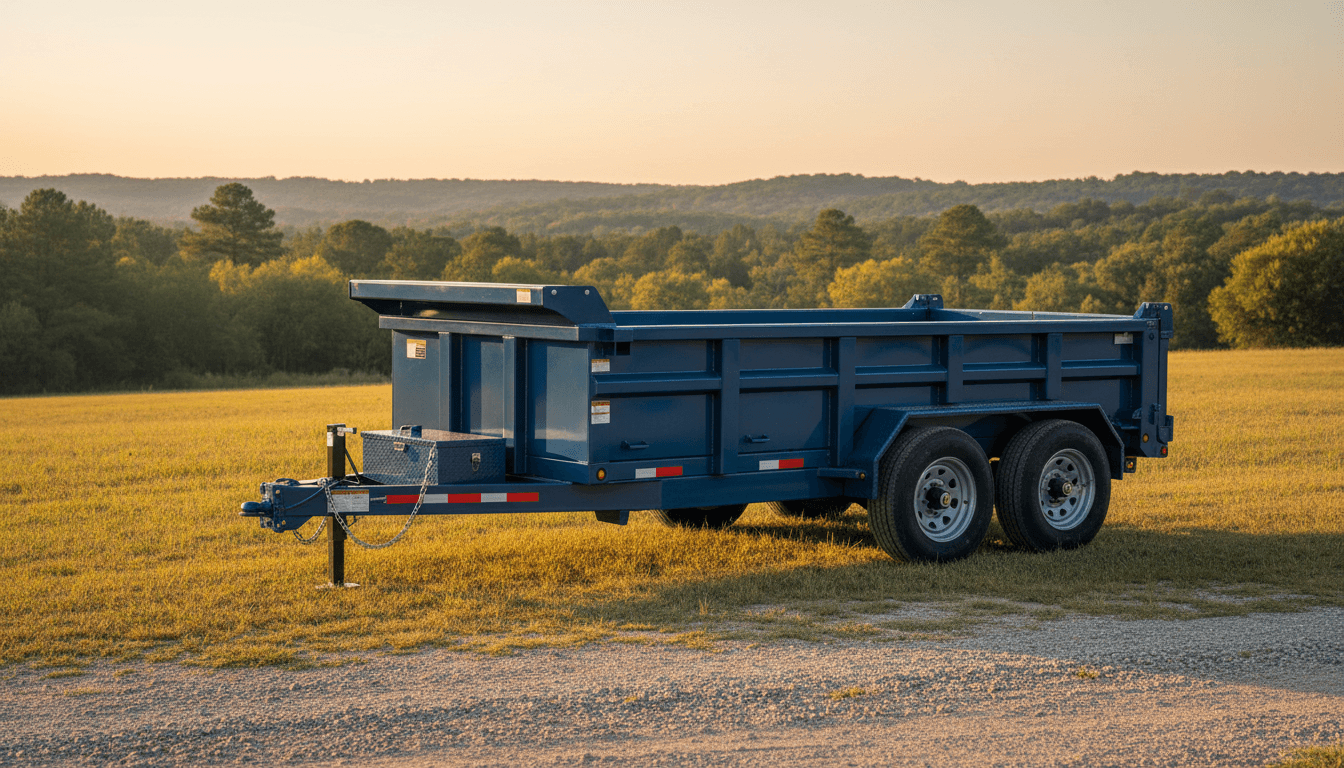 EAST TEXAS TRAILER Rentals 14-ft dump bed trailer in Mineola, Texas